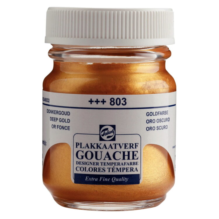 d gold TALENS TEMPERA PAINT 50 ML. - DEEP GOLD - Image 1