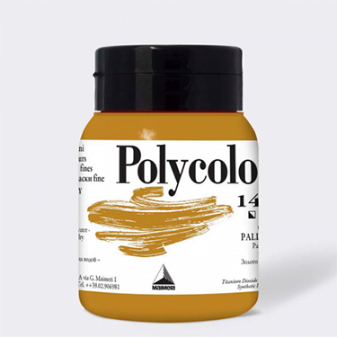 maimeri polycolor 144 MAIMERI ACRYLIC PAINT 500 ML. - RENAISSANCE GOLD - Image 1