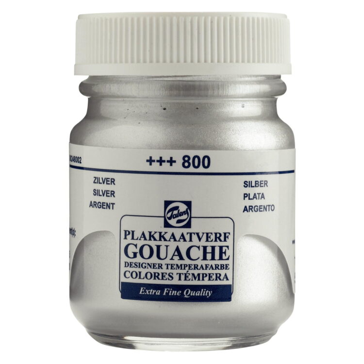 silver TALENS TEMPERA PAINT 50 ML. - SILVER - Image 1