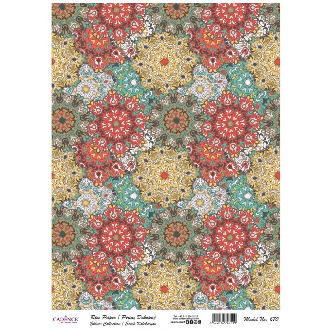 670 CADENCE DECOUPAGE RICE PAPER A3 - 670 - Image 1