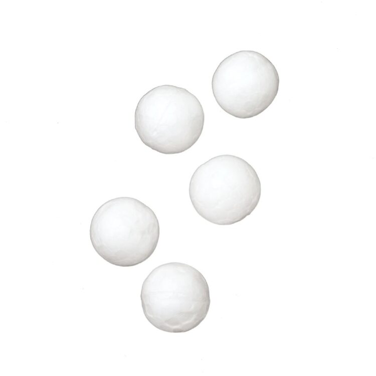 ARTS STYROFOAM BALLS 12MM 100 PIECES - 801783 - Image 1