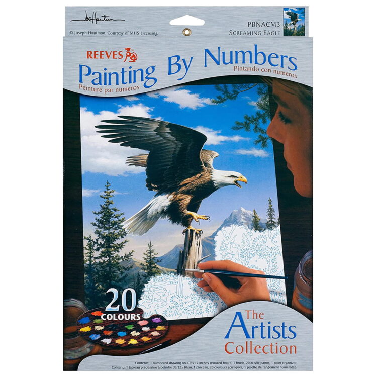 eagle PBNACM3 REEVES PAINTING BY NUMBERS KIT - EAGLE PBNACM3 - Image 1