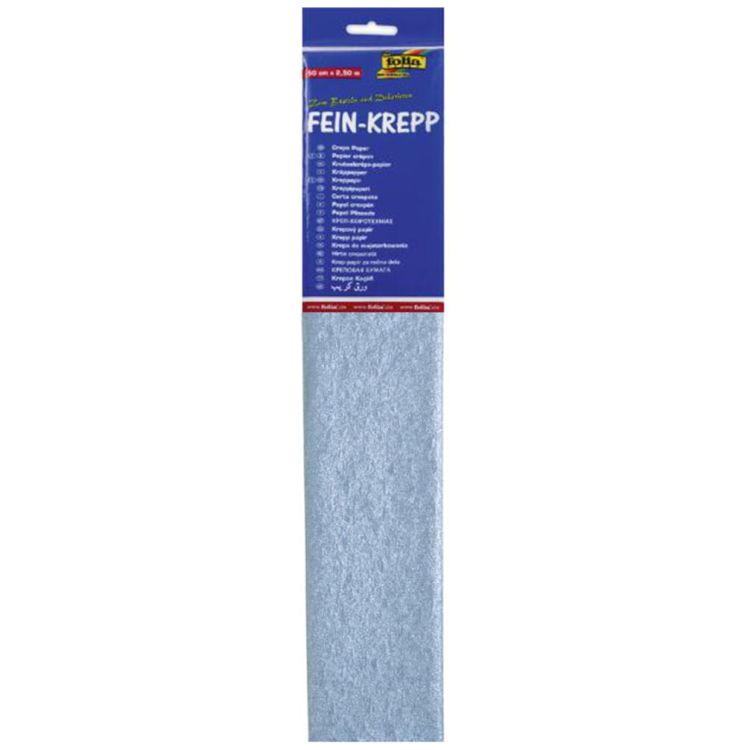 FOLIA CREPE PAPER 50CM/2.5M PEARL BLUE - Image 1