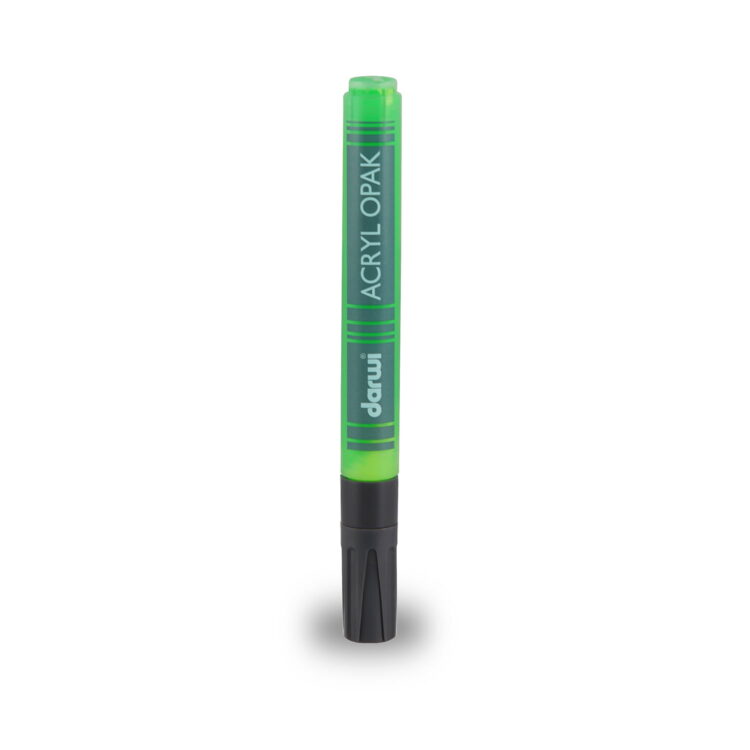 DARWI ACRYLIC MARKER 2MM, 6ML - LIGHT GREEN 611 - Image 1