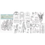 STAMPERIA CLEAR DIE CUTS 28 PCS. DFLDCP02
