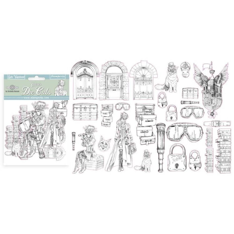 STAMPERIA CLEAR DIE CUTS 28 PCS. DFLDCP02 - Image 1