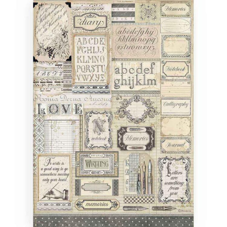DFSA3081 STAMPERIA DECOUPAGE RICE PAPER A3 - DFSA3081 - Image 1