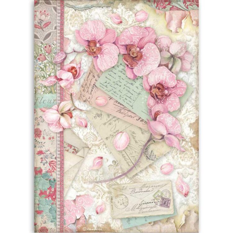 DFSA4512 STAMPERIA DECOUPAGE RICE PAPER A4 - DFSA4512 - Image 1
