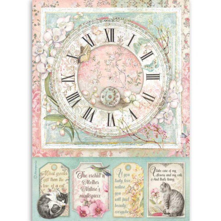 DFSA4513 STAMPERIA DECOUPAGE RICE PAPER A4 - DFSA4513 - Image 1