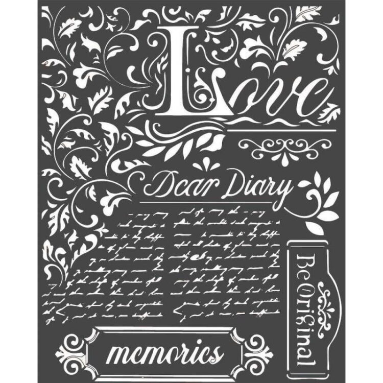 STAMPERIA MEDIA STENCIL - TEMPLATE 20 X 25 CM - KSTD059 - Image 1
