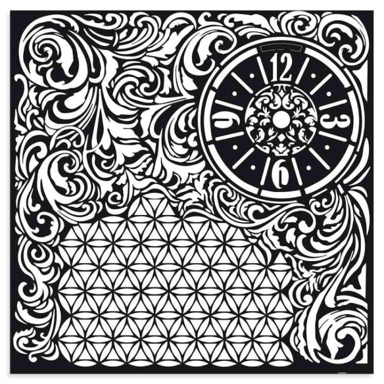 KSTDG08 STAMPERIA MEDIA STENCIL - TEMPLATE 30 X 30 CM - KSTDG08 - Image 1