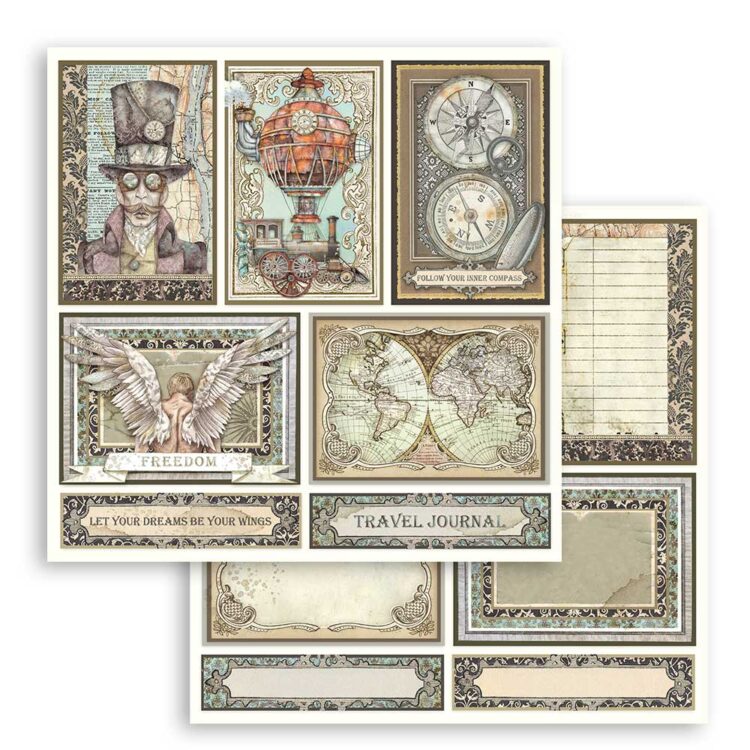 STAMPERIA BLOCK DESIGNER PAPER 20.3/20.3 CM - SBBS25 - Image 11