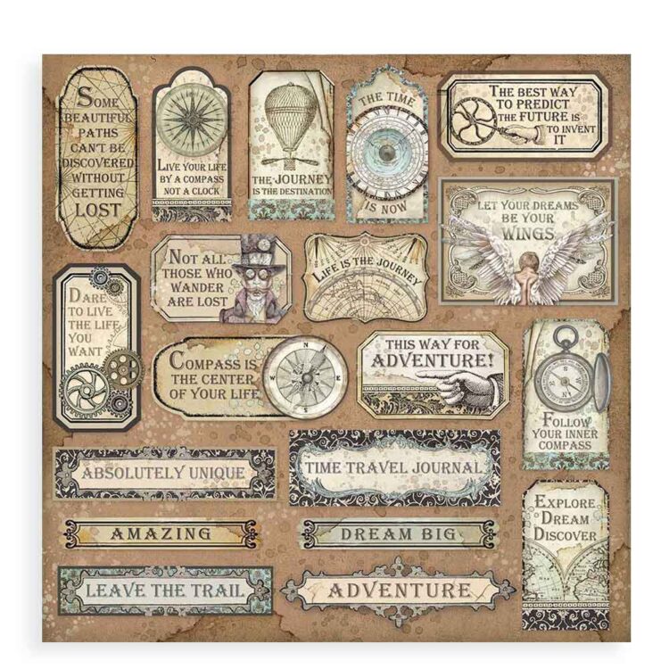STAMPERIA BLOCK DESIGNER PAPER 20.3/20.3 CM - SBBS25 - Image 2