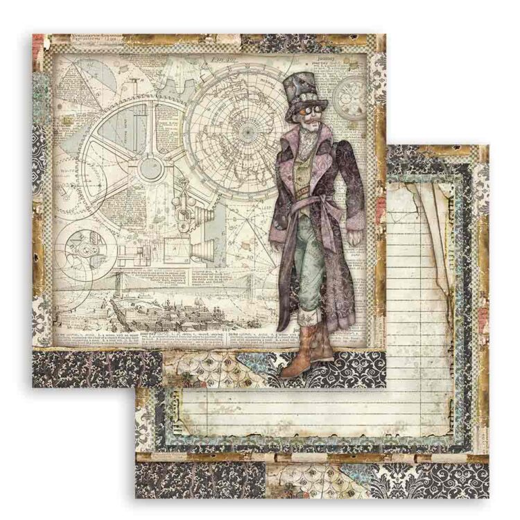 STAMPERIA BLOCK DESIGNER PAPER 20.3/20.3 CM - SBBS25 - Image 7