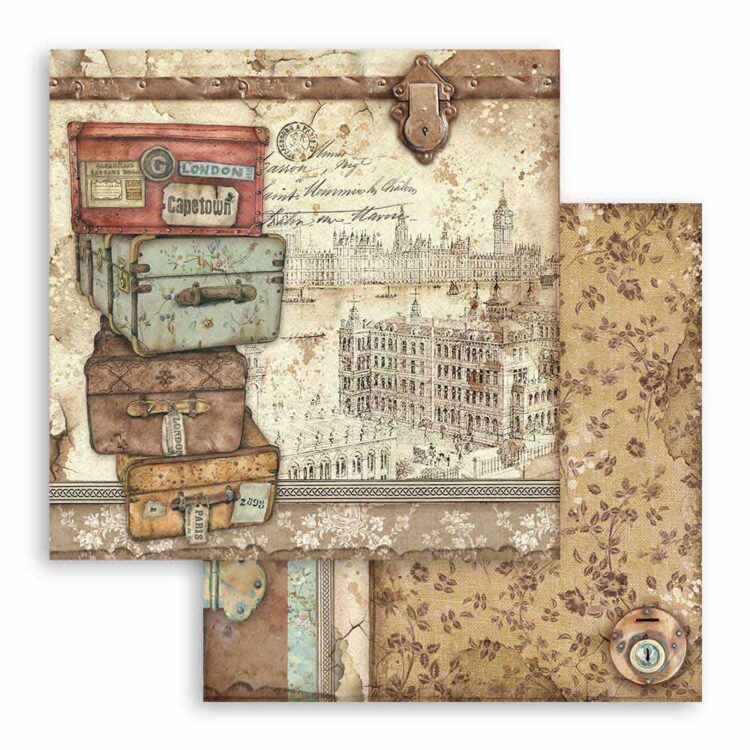 STAMPERIA BLOCK DESIGNER PAPER 20.3/20.3 CM - SBBS27 - Image 5