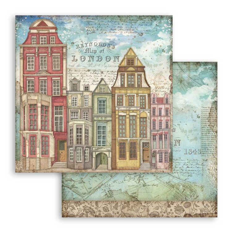 STAMPERIA BLOCK DESIGNER PAPER 20.3/20.3 CM - SBBS27 - Image 7