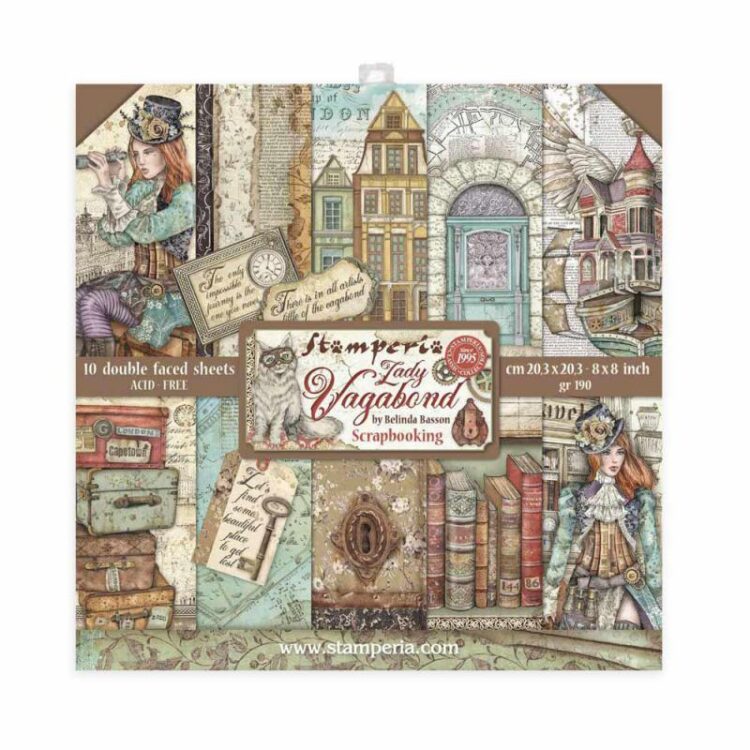 SBBS27 STAMPERIA BLOCK DESIGNER PAPER 20.3/20.3 CM - SBBS27 - Image 1