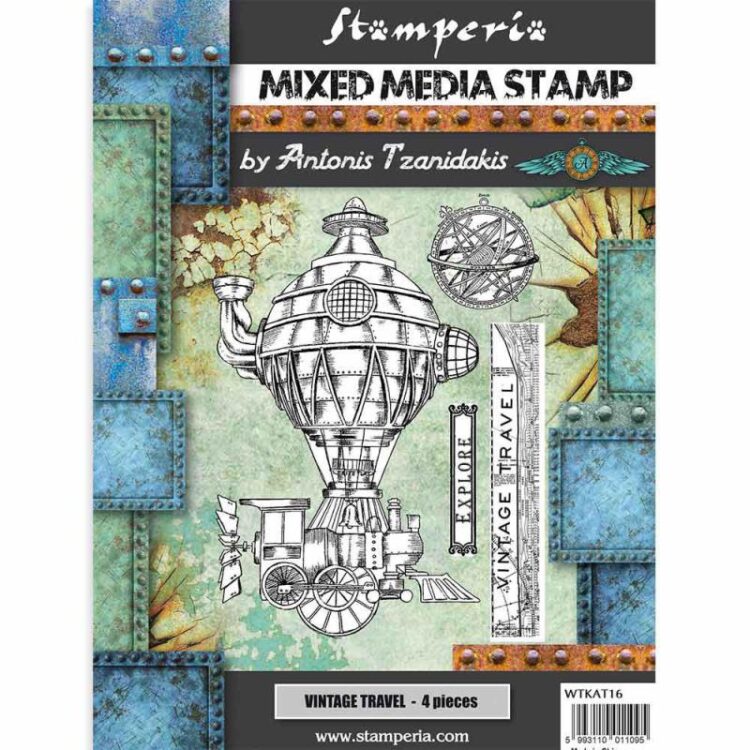 WTKAT16 STAMPERIA MIXED MEDIA STAMPS - RUBBER STAMPS WTKAT16 - Image 1
