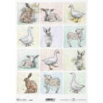 ITD COLLECTION DECOUPAGE RICE PAPER A4 - R1685