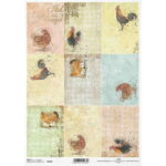 ITD COLLECTION DECOUPAGE RICE PAPER A4 - R1681