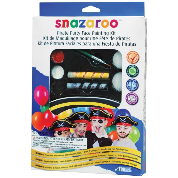 SNAZAROO PIRATE PARTY FACE PAINT SET - Image 1