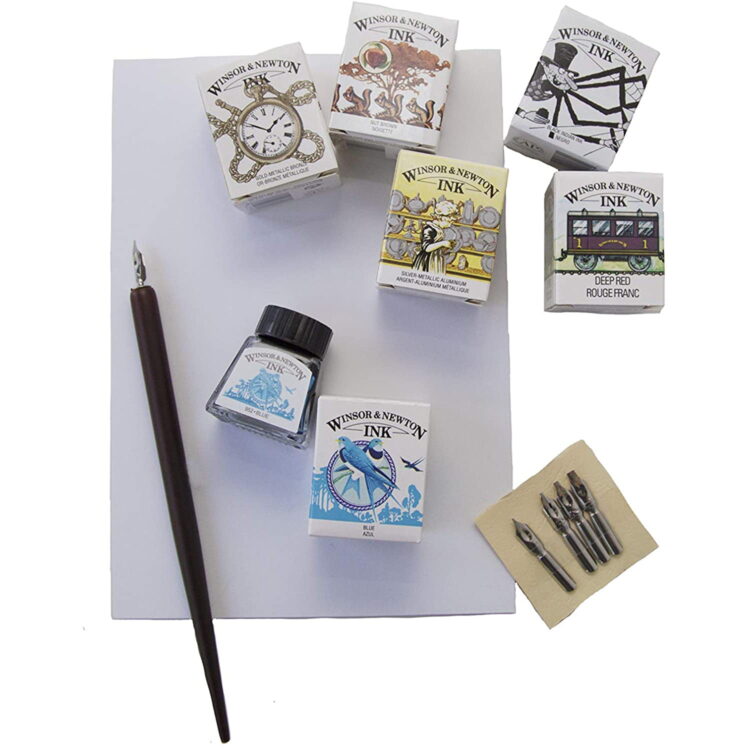 W&N CALLIGRAPHY SET 12+1 PIECES 1190201 - Image 2