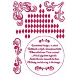 STAMPERIA UNIVERSAL REUSABLE TEMPLATE KSG464
