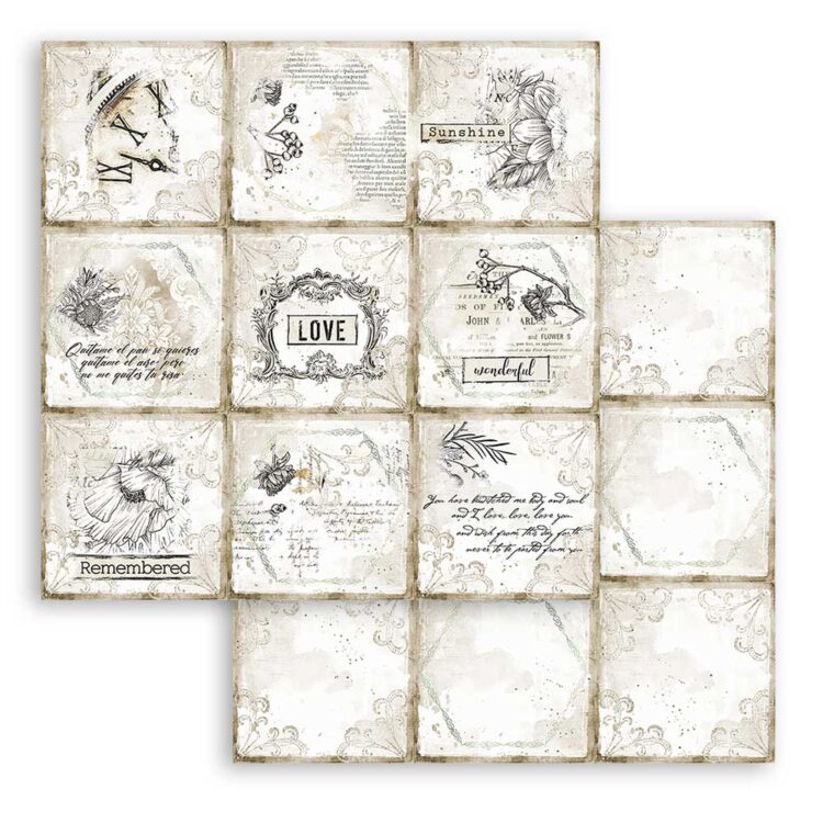 STAMPERIA BLOCK DESIGNER PAPER 30.5/30.5 CM - SBBL86 - Image 3