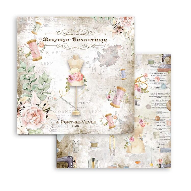 STAMPERIA BLOCK DESIGNER PAPER 20.3/20.3 CM - SBBS36 - Image 11