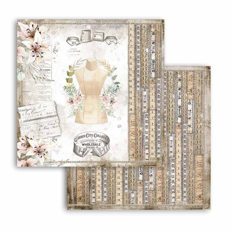 STAMPERIA BLOCK DESIGNER PAPER 20.3/20.3 CM - SBBS36 - Image 9
