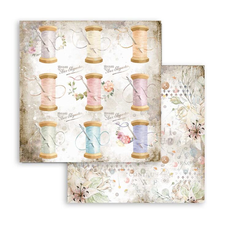 STAMPERIA BLOCK DESIGNER PAPER 20.3/20.3 CM - SBBS36 - Image 8