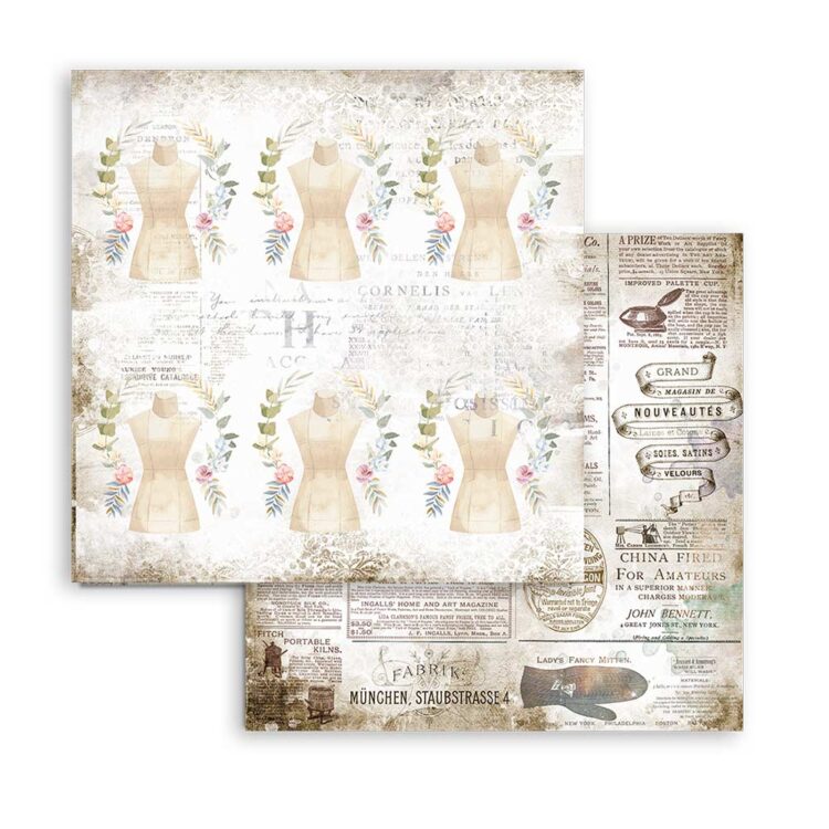STAMPERIA BLOCK DESIGNER PAPER 20.3/20.3 CM - SBBS36 - Image 7