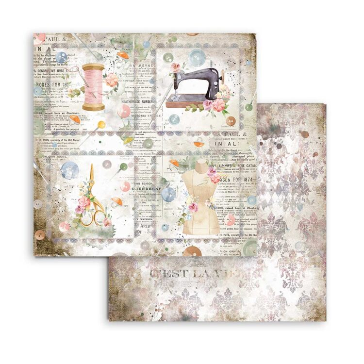 STAMPERIA BLOCK DESIGNER PAPER 20.3/20.3 CM - SBBS36 - Image 6