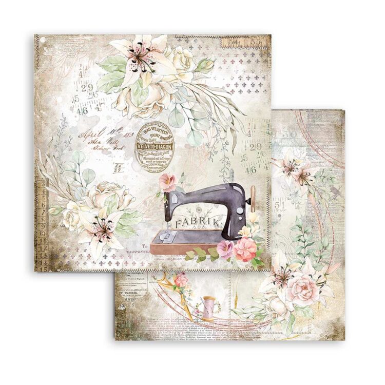 STAMPERIA BLOCK DESIGNER PAPER 20.3/20.3 CM - SBBS36 - Image 5