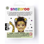 SNAZAROO FACE PAINTS 3X3.75 G + BRUSH AND SWAB - TIGER