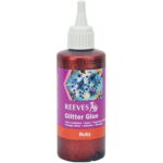 REEVES GLITTER GLUE 100 ML - RUBY 4760102