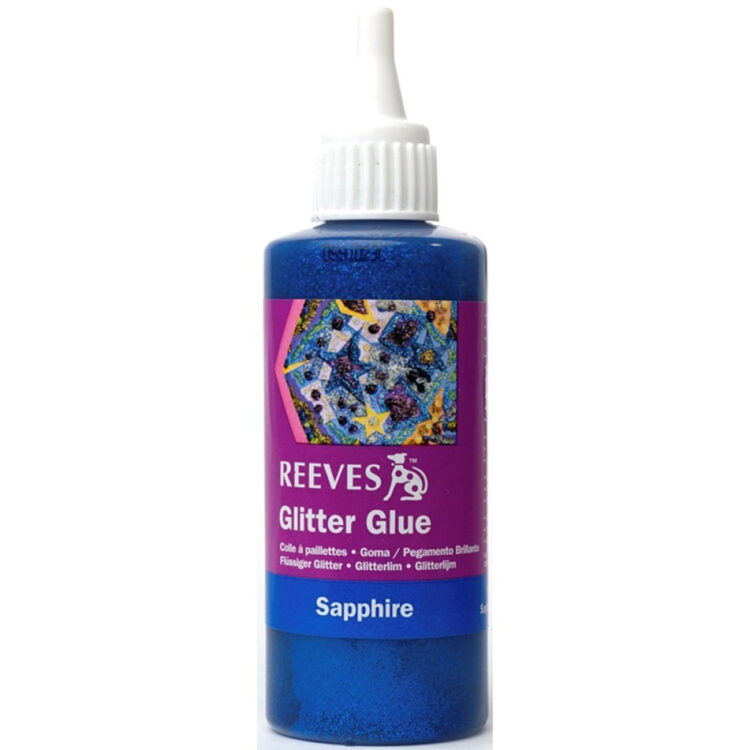 4760105 REEVES GLITTER GLUE 100 ML - SAPPHIRE 4760105 - Image 1