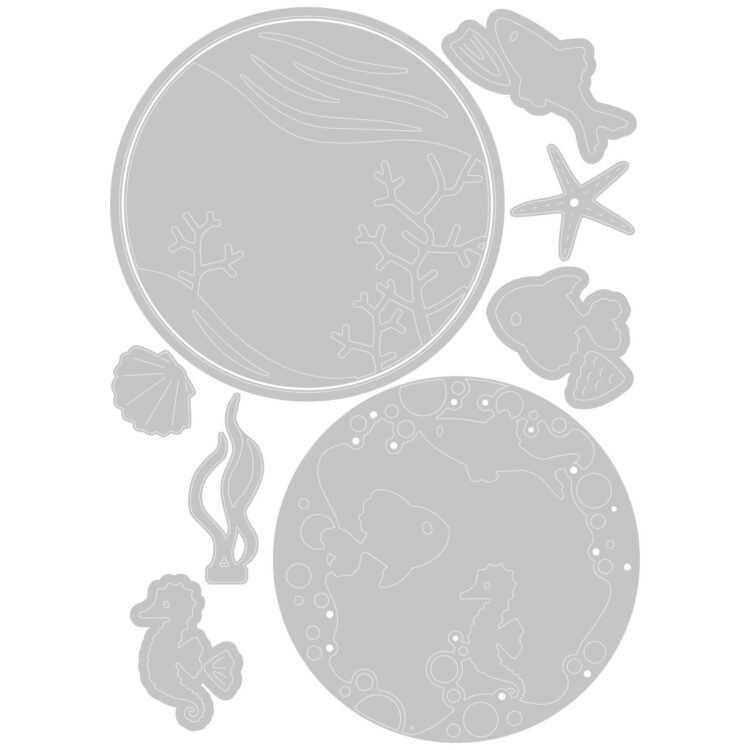 SIZZIX THINLITS CUTTING DIES - OCEAN SCENE - Image 2