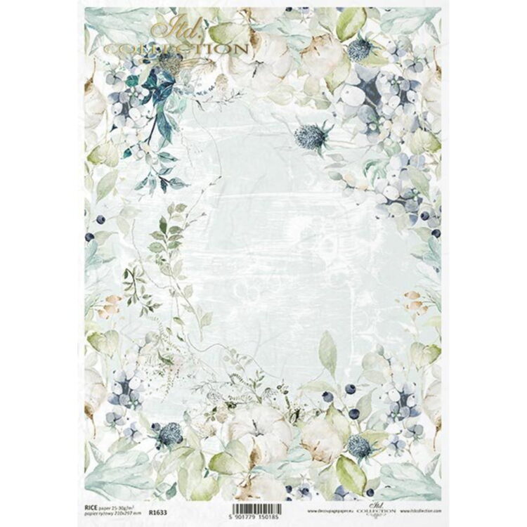 _0013_1633 ITD COLLECTION DECOUPAGE RICE PAPER A4 - R1633 - Image 1