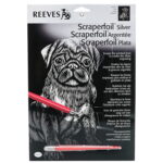 REEVES SCRATCH PAINTING KIT - SILVER PPSF55