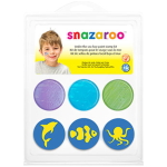 SNAZAROO SET OF FACE PAINTS 3X2 ML. + SEALS - SEA 047