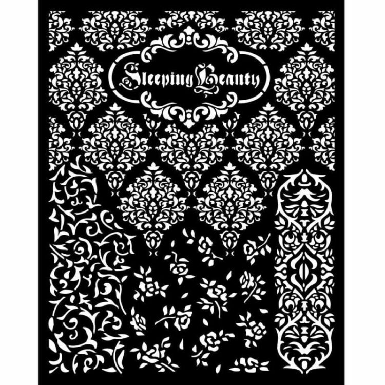 KSTD079 STAMPERIA SLEEPING BEAUTY STENCIL PATTERN 20 X 25 CM KSTD079 - Image 1