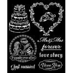 STAMPERIA SLEEPING BEAUTY STENCIL PATTERN 20X25 CM - KSTD080