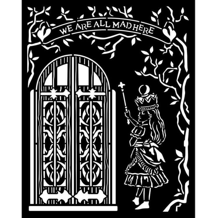 KSTD091 STAMPERIA ALICE - PATTERN 20 X 25 CM-KSTD091 - Image 1