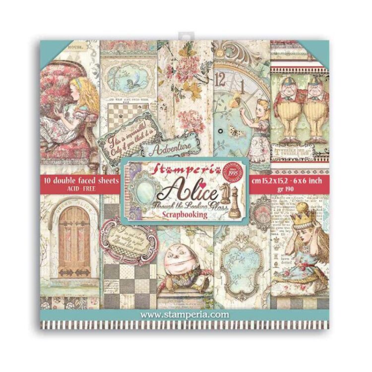 STAMPERIA BLOCK DESIGNER PAPER 15.2/15.2 CM - SBBXS02 - Image 1