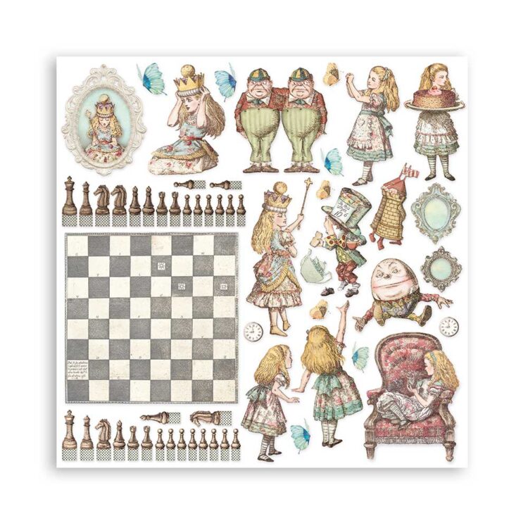 STAMPERIA BLOCK DESIGNER PAPER 15.2/15.2 CM - SBBXS02 - Image 3