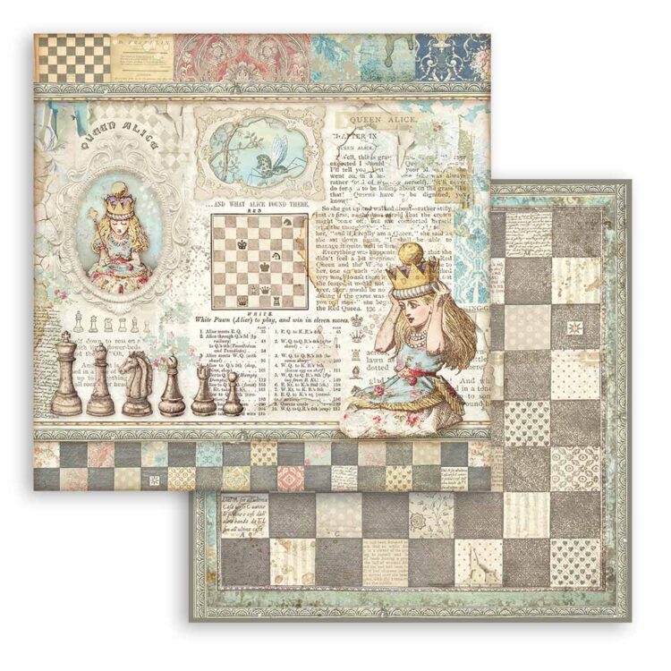 STAMPERIA BLOCK DESIGNER PAPER 15.2/15.2 CM - SBBXS02 - Image 9