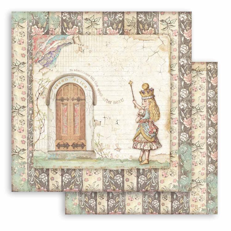 STAMPERIA BLOCK DESIGNER PAPER 15.2/15.2 CM - SBBXS02 - Image 8
