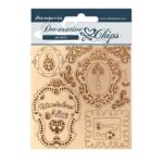 STAMPERIA ALICE BEER CARDBOARD ELEMENTS 14/14CM SCB75