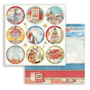 STAMPERIA CHRISTMAS PATCHWORK CARDBOARD 31.5/30.5CM - SBB804